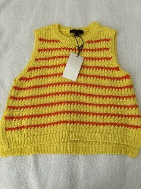 zara knit tank top  size medium   details: -NWT -stripe knit  -perfect for sprin